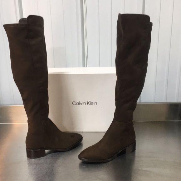 Calvin Klein Shoes - New WB Woman’s Calvin Klein Women's Brown Knee-High Boots